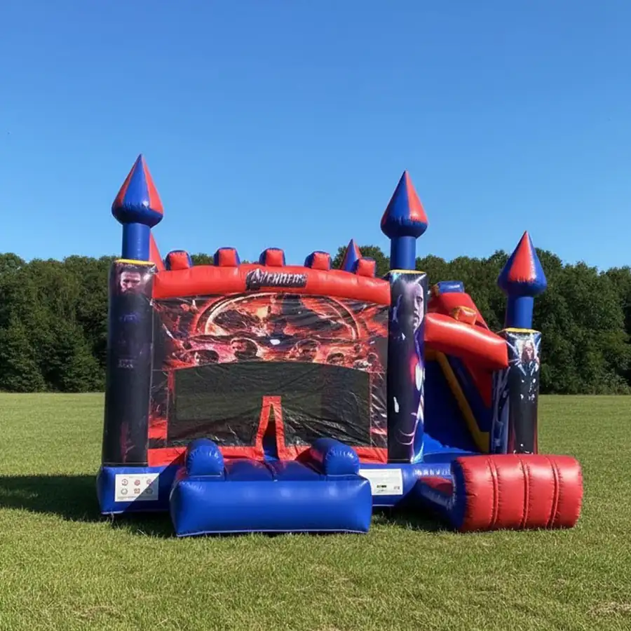 Château Avengers — structure gonflable en location