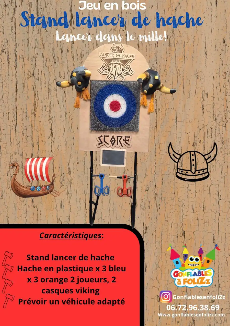 Lancer de hache — à louer