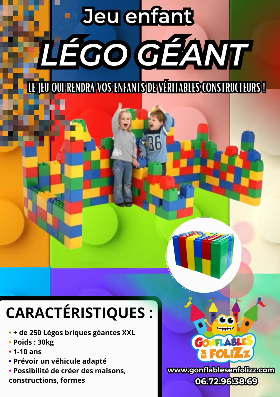 Lego géant — à louer
