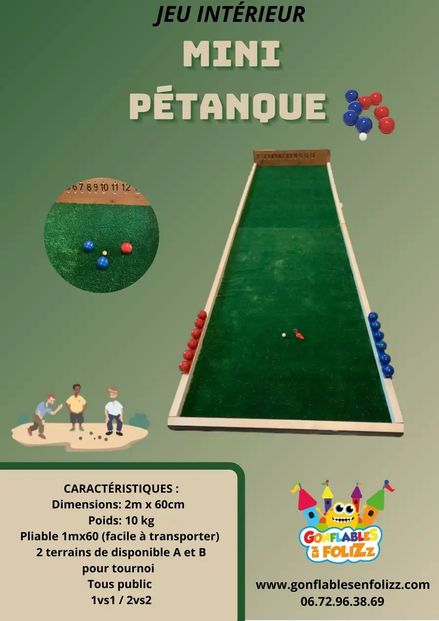 Mini pétanque — à louer