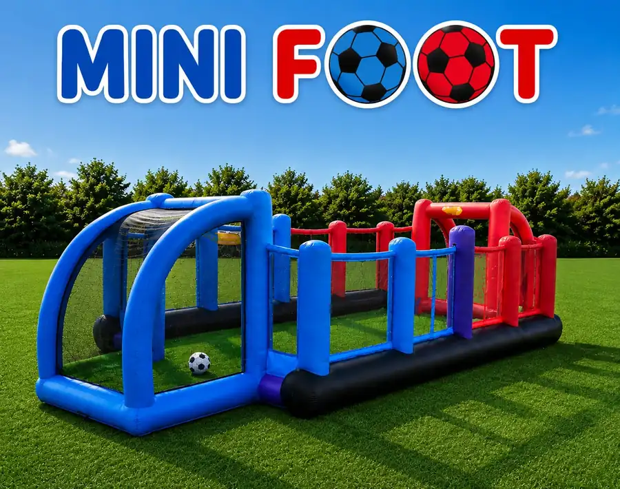 N°6 Mini Foot — structure gonflable en location