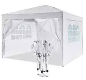 Tonnelle 3 × 4,5 m louée comme abri d'événement
